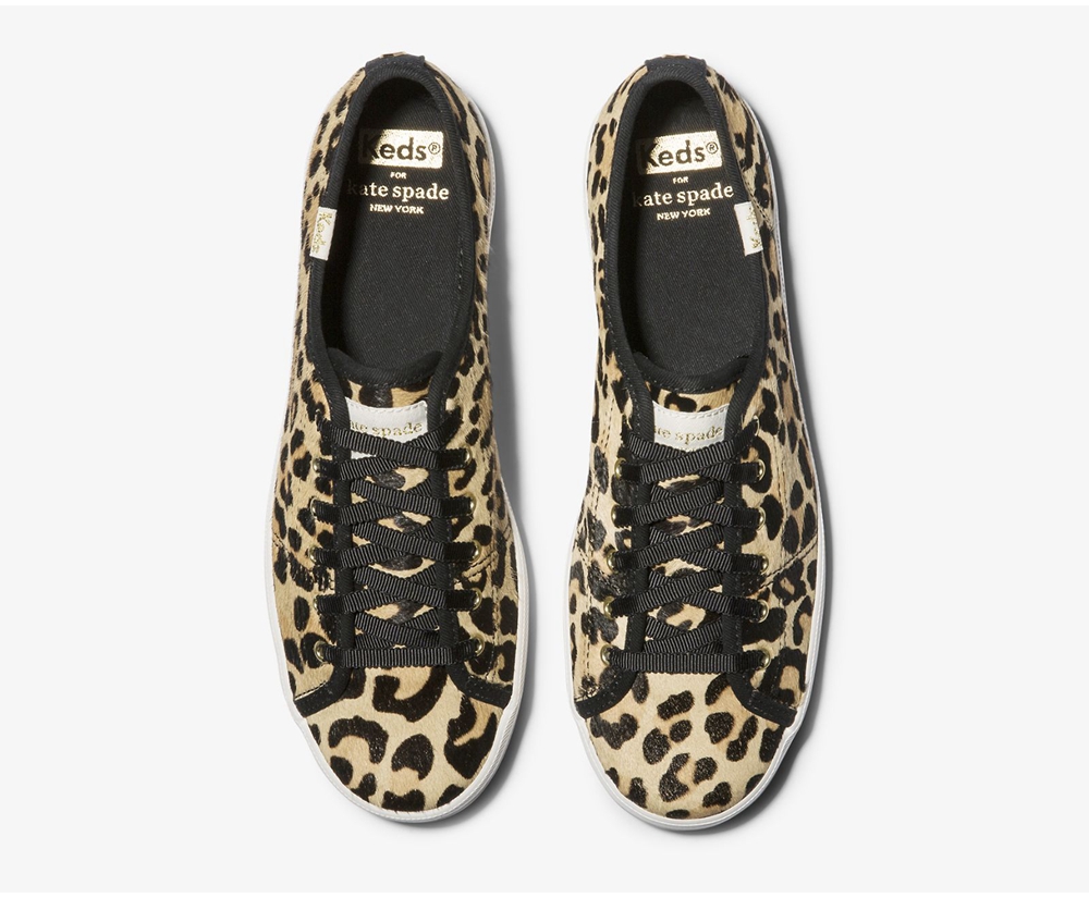 Keds Sneakers Leopard - Kate Spade new york Kickstart Calf Hair - Womens RSUPVJ-615